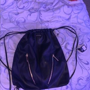 Rampage Drawstring Black Bag